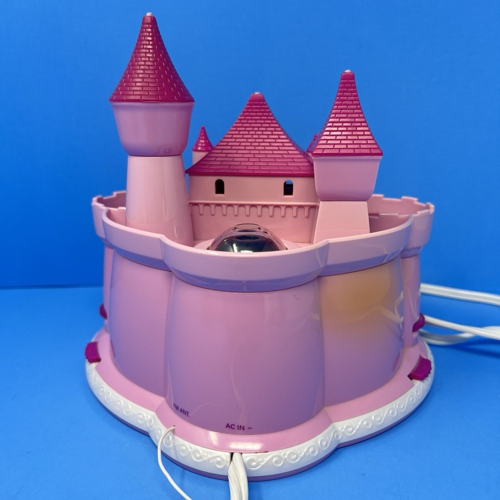 Disney Princess Castle Pink Alarm Clock Radio AM FM Music Kids Room Decor Tested - Picture 15 of 16